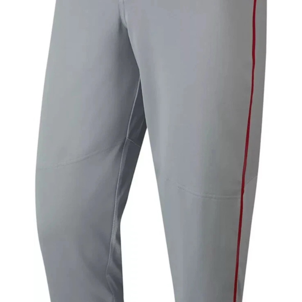 Nike Gray and Red Dress Pants with Sporty Stripe - Picture 1 of 4